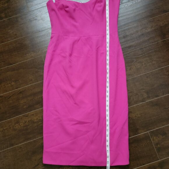 NEW Dress The Population Nicole Dress Womens L Simple Sophisticated Chic Pink - Picture 8 of 9